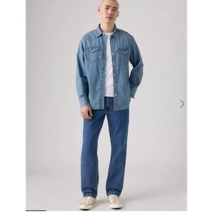 Levis 550 Relaxed Fit Tapered Leg Blue Jeans Mens 34x30 Medium Wash Denim
